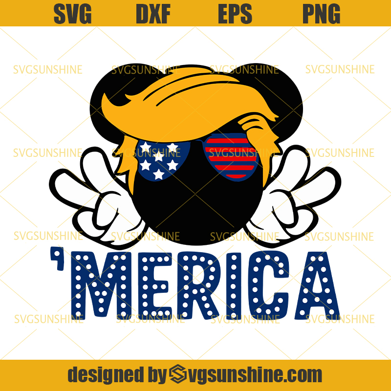 Download Trump Mickey Mouse Merica SVG, Disney SVG, Mickey Ears SVG ...