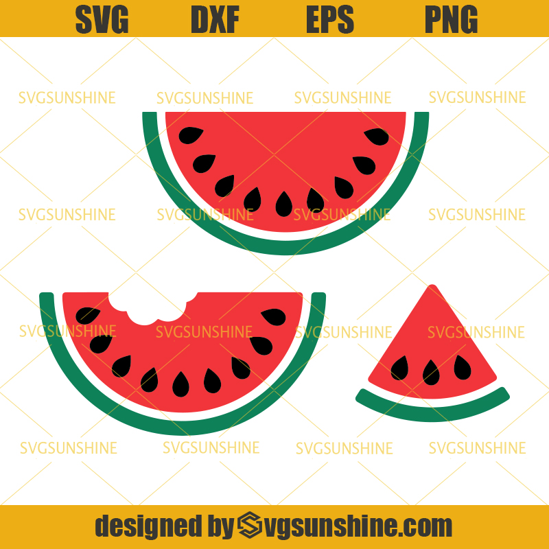 Download Watermelon Bundle SVG, Summer SVG, Watermelon SVG PNG DXF EPS Cutting Files - Svgsunshine
