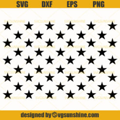 50 Stars SVG, American Flag Stars SVG, Union 50 Stars SVG