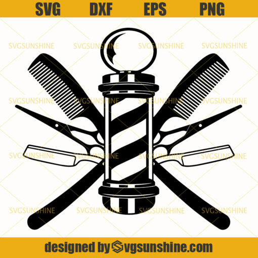 Barber Logo SVG, Barbershop Logo SVG, Hair Stylist Logo SVG, Barber SVG, Hairstylist SVG, Hairdresser SVG