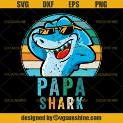 Papa Shark SVG, Papa SVG, Shark SVG, Dad SVG, Father SVG, Happy Fathers Day SVG