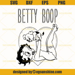 Betty Boop Svg, Dog Svg, Betty Boop And Dog Svg