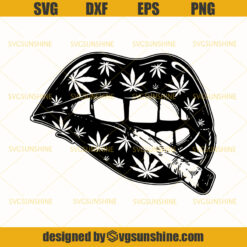 Cannabis Lip SVG, Cannabis SVG, Weed SVG