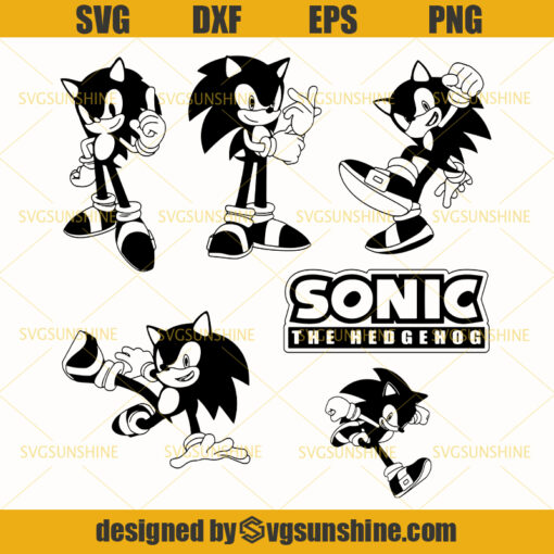Sonic The Hedgehog Svg Bundle, Sonic New Movie Svg, Sonic Svg, Png, Dxf, Eps