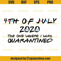 4th Of July 2020 SVG, The One Where I was Quarantined SVG, America Patriotic SVG, Fourth of July SVG