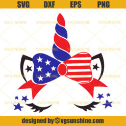 4th Of July SVG, Unicorn SVG, Fourth of July SVG, American Flag SVG, Independence Day SVG
