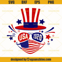 4th of july USA 2020 Quarantine SVG, Happy 4th of July SVG, Quarantine SVG, Independence Day SVG, America Patriotic SVG
