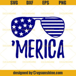 4th Of July SVG, American Flag SVG, Merica SVG, Flag Sunglasses SVG, Fourth of July SVG, Independence Day SVG
