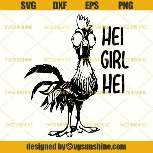 Chicken Hei Girl Hei SVG, Funny Crazy Chicken SVG, Chicken Lady SVG, Country Girl SVG, Farm Animals SVG
