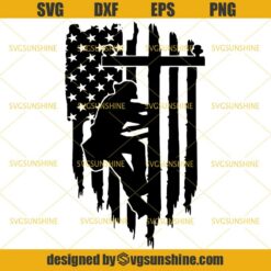 Lineman SVG, Lineman American Flag SVG, America SVG, 4th Of July SVG