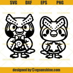 Blathers and Celeste Bundle SVG, Animal Crossing Cute SVG