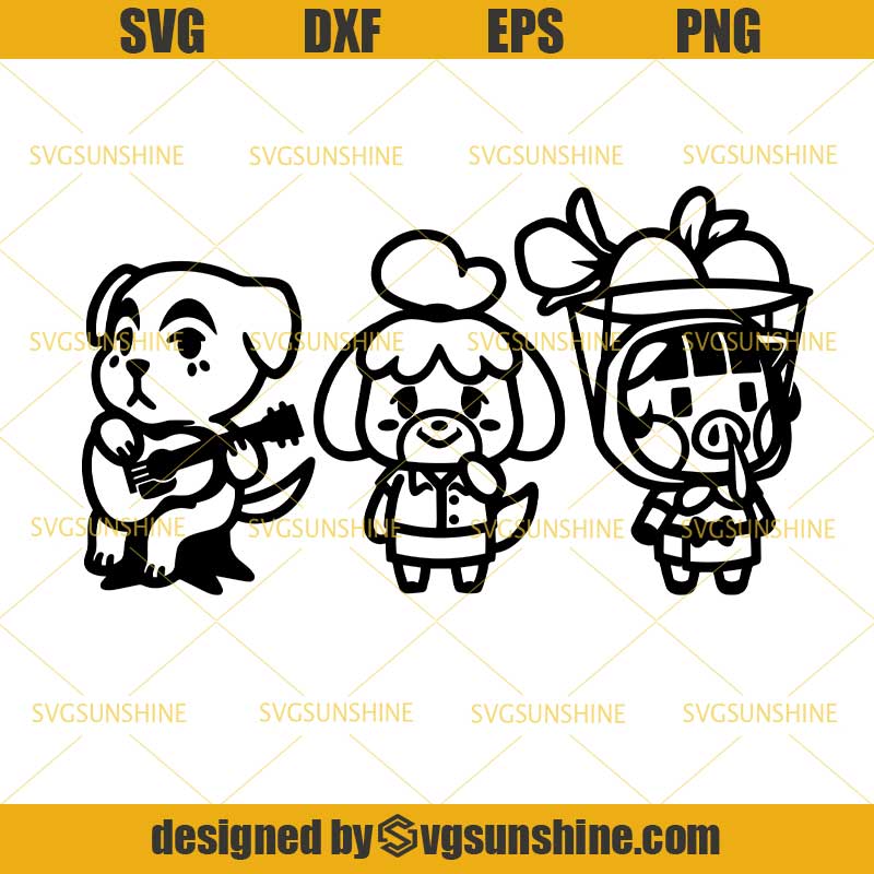 Download Slider, Isabelle and Daisy Mae Bundle SVG, Animal Crossing ...