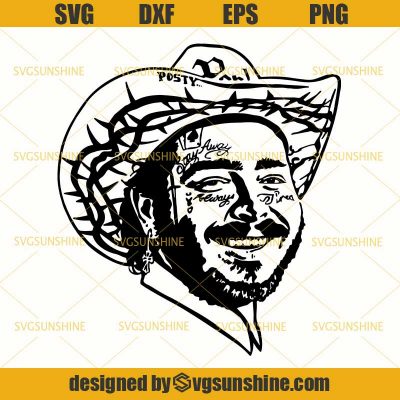 Download Post Malone SVG, Singer SVG, Music SVG, Rapper SVG ...