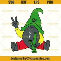 Rastafarian Gnome SVG, Marijuana SVG, Cannabis SVG, Weed SVG