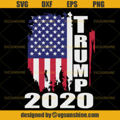 4Th Of July Trump 2020 SVG, Trump 2020 SVG, Fourth of July SVG, American Flag SVG, America Patriotic SVG