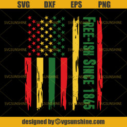 Free Ish Since 1865 SVG, Juneteenth Day SVG, American Flag SVG, Black Lives Matter SVG