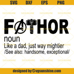 Fathor SVG, Father Day SVG, Family SVG, Father SVG, Thor SVG