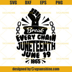 Juneteenth Freedom Equality Independence SVG, Free-ish Since 1865 SVG