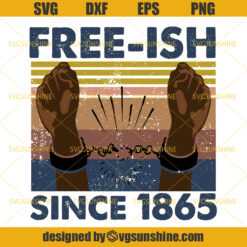 Free-ish Since 1865 Juneteenth  SVG, Black Lives Matter SVG