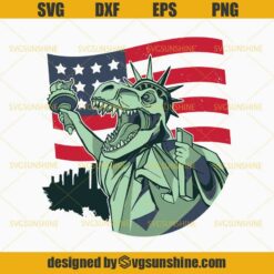 4th Of July T-Rex SVG, Patriotic Dinosaur SVG, USA T-Rex SVG, America SVG, American Flag SVG, Fourth of July SVG, Independence Day SVG