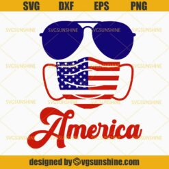 4th Of July America 2020 Quarantine SVG, Wear Mask American Flag SVG, Quarantine SVG, Independence Day SVG, Fourth of July SVG