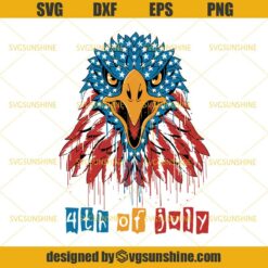 Eagle Through Flag SVG PNG DXF EPS Files For Silhouette, Eagle  SVG, Flag SVG