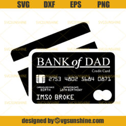 Bank Of Dad SVG, Dad SVG, Father’s Day SVG