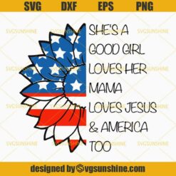 4th of July SVG, American Sunflower SVG, Sunflower SVG, Fourth Of July SVG, Patriotic Sunflower SVG, American Flag SVG