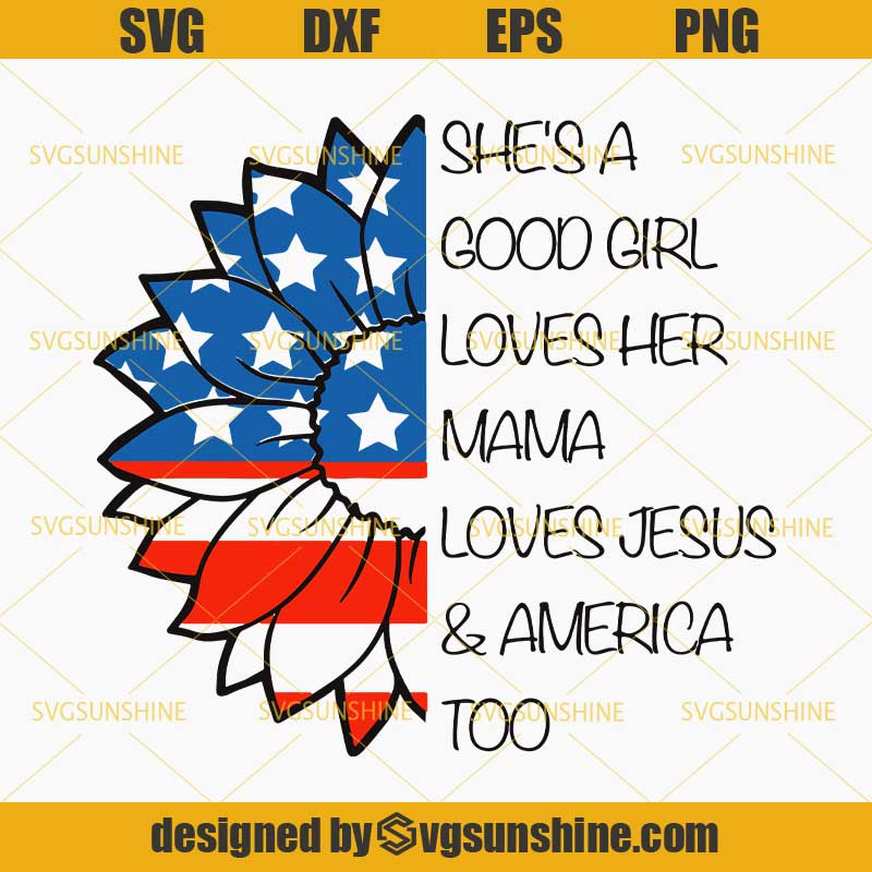 Download 4th of July SVG, American Sunflower SVG, Sunflower SVG ...