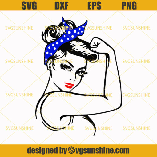 Rosie The Riveter SVG DXF EPS PNG Cut File