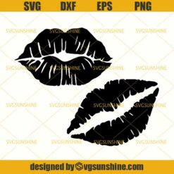 Lips SVG, Lips Kiss Lipstick Smooch Love SVG DXF EPS PNG