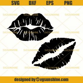 Lips SVG, Lips Kiss Lipstick Smooch Love SVG DXF EPS PNG - Sunshine