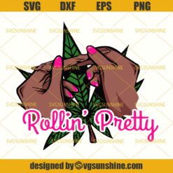 Rolling Blunt Joint Weed Leaf High Life Pot Head Stoned 420 Grass Cannabis Medical Marijuana Sativa SVG DXF EPS PNG Cutting File for Cricut
