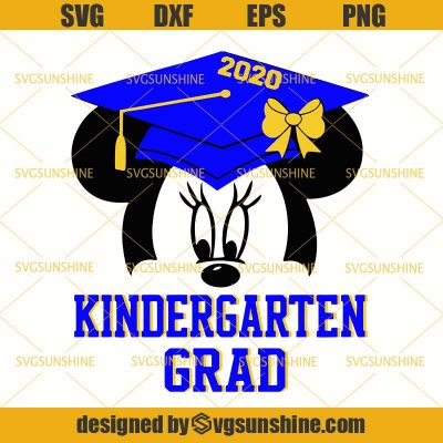 Kindergarten Graduation Minnie 2020 Mickey Mouse SVG, Back to School ...