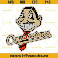 Caucasians SVG, Cleveland Indians Logo SVG, Caucasians Baseball Logo SVG, Baseball SVG