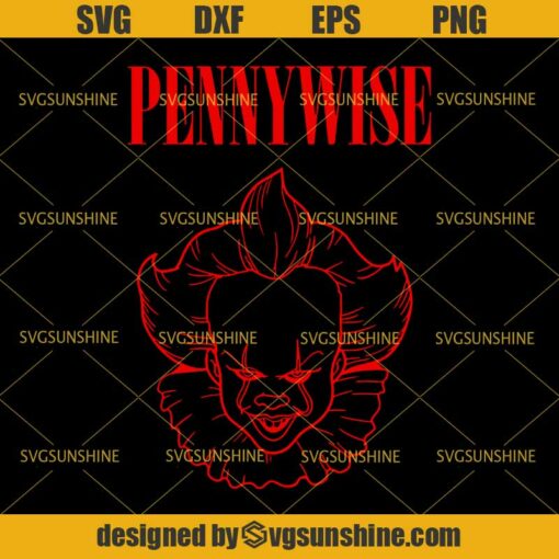 Pennywise The Clown SVG, Horror Movies SVG, It Movie SVG, Halloween SVG