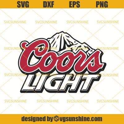 Coors Light SVG DXF EPS PNG Cutting File for Cricut - Sunshine