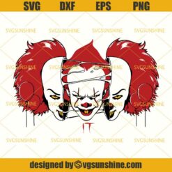 It Pennywise SVG, The Clown Halloween SVG DXF EPS PNG Cutting File for Cricut