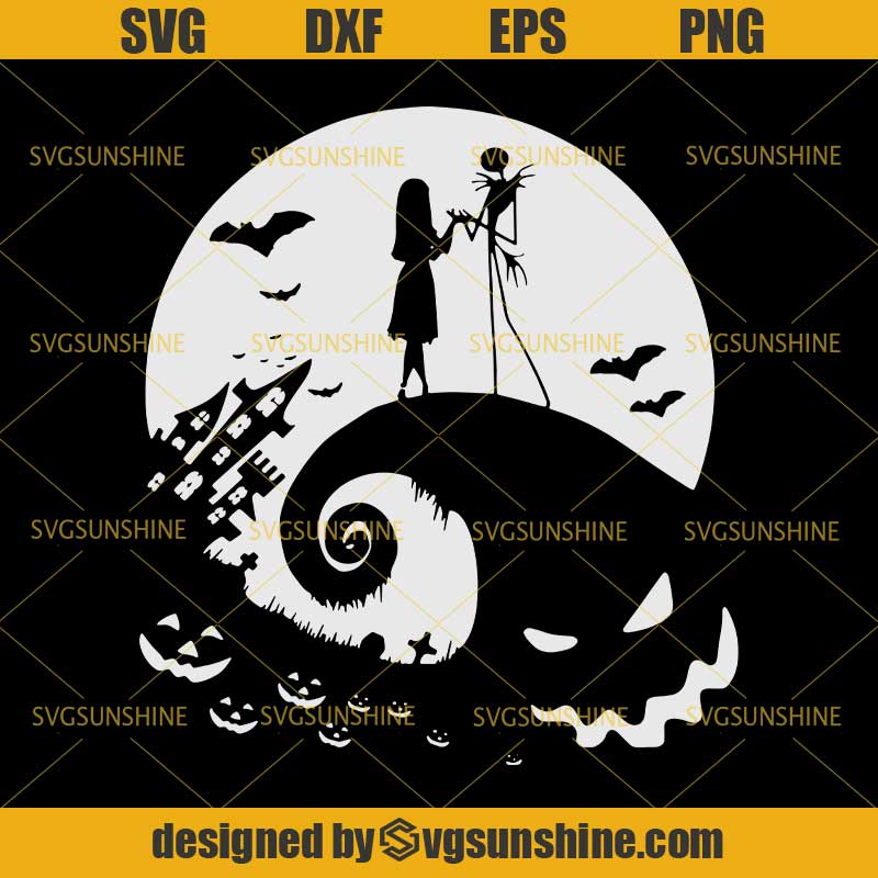 Download Jack And Sally Nightmare Before Christmas SVG, Halloween ...