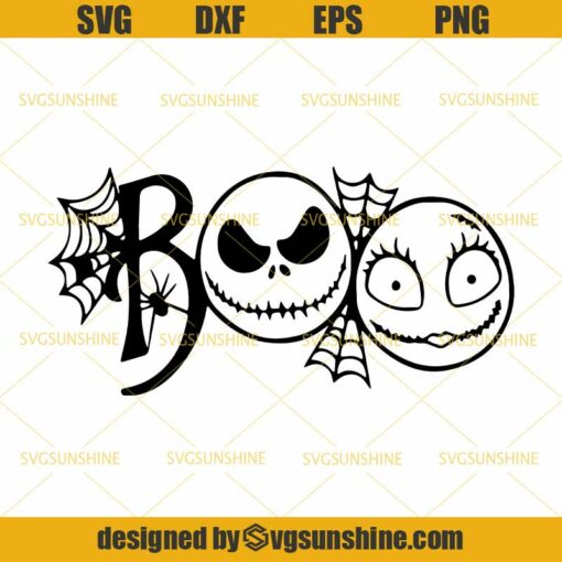 Jack And Sally Boo SVG, Disney Halloween SVG, Nightmare Before Christmas SVG