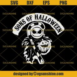 Jack Skellington Sons Of Halloween SVG, Nightmare Before Christmas SVG