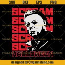 Michael Myers Halloween Horror Movies SVG DXF EPS PNG Cutting File for Cricut