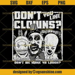 Horror Clowns SVG ,Friends Horror Movie SVG, Twisty The Clown SVG, Captain Spaulding SVG, Pennywise SVG