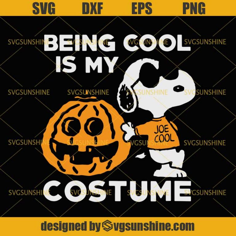 Being Cool Is My Costume SVG, Peanuts Snoopy Cool Halloween SVG, Snoopy