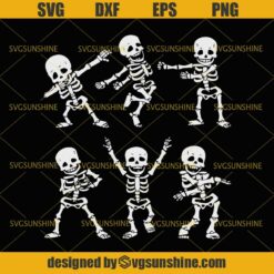 Dancing Skeletons Funny Halloween SVG, Skeletons SVG, Funny Skeletons SVG, Halloween SVG DXF EPS PNG Cutting File for Cricut