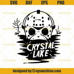 Jason Voorhees Friday the 13th Crystal Lake SVG, Jason Voorhees Halloween SVG