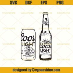 Coors Light Beer Bottle SVG, Coors Light SVG, Beer SVG DXF EPS PNG Cutting File for Cricut