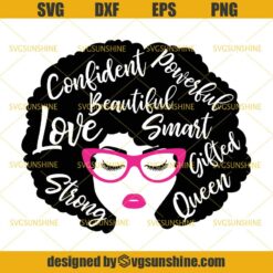 African American Woman SVG, Black Woman SVG, Afro Woman SVG, Girl Strong SVG, Girl Power SVG, Black Queen SVG