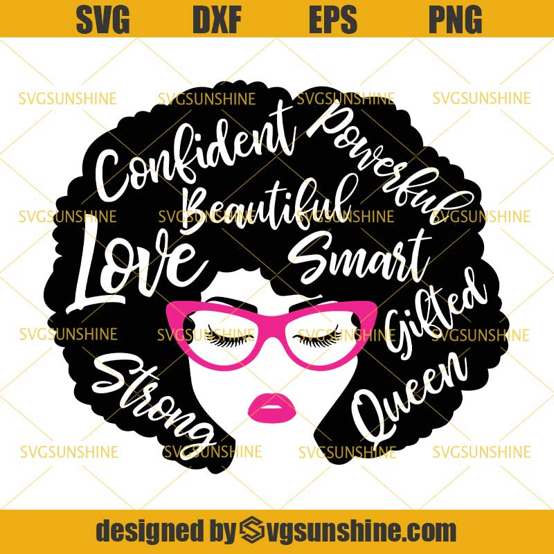 Download African American Woman SVG, Black Woman SVG, Afro Woman ...