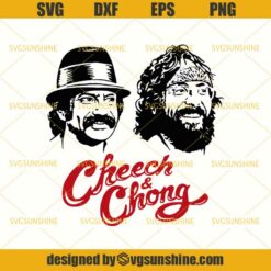 Cheech and Chong SVG, Comedy Team Duo SVG, Pot Heads Weed SVG DXF EPS PNG Cutting File for Cricut